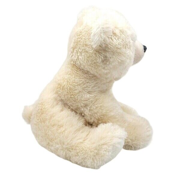 Smithsonian Polar Bear Plush Ivory 11" Sitting Embroidered Realistic Souvenir - Picture 5 of 11